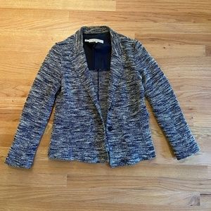 Gerard Darel Black and White Tweed Blazer